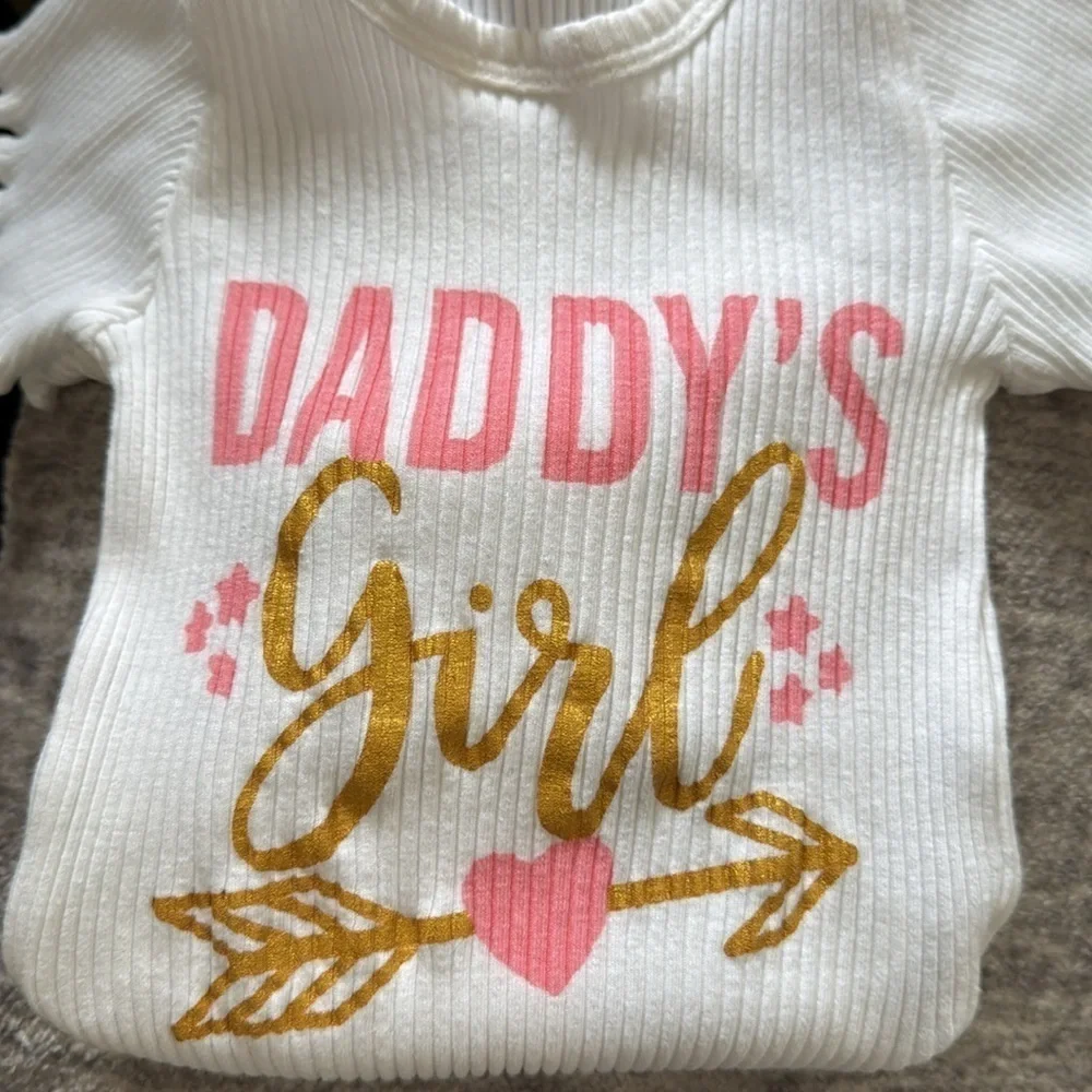 Daddy’s girl onesie & matching shorts